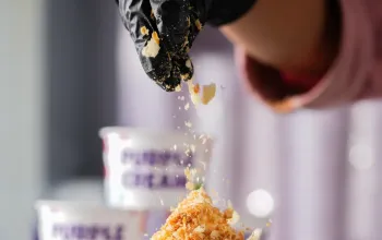 بستنی کریم Purple Cream