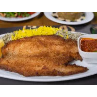 باقالی پلو با ماهی سرخ شده