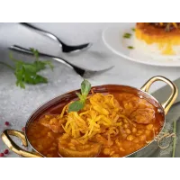 چلو خورشت قیمه با سیب زمینی