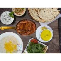 چلو خورشت قیمه با بادمجان