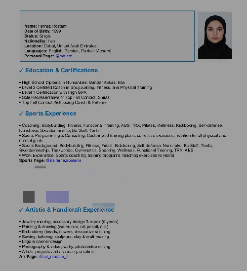 مربی بدنسازی / فیتنس / کیک بوکسینگ / فانکشنال و...